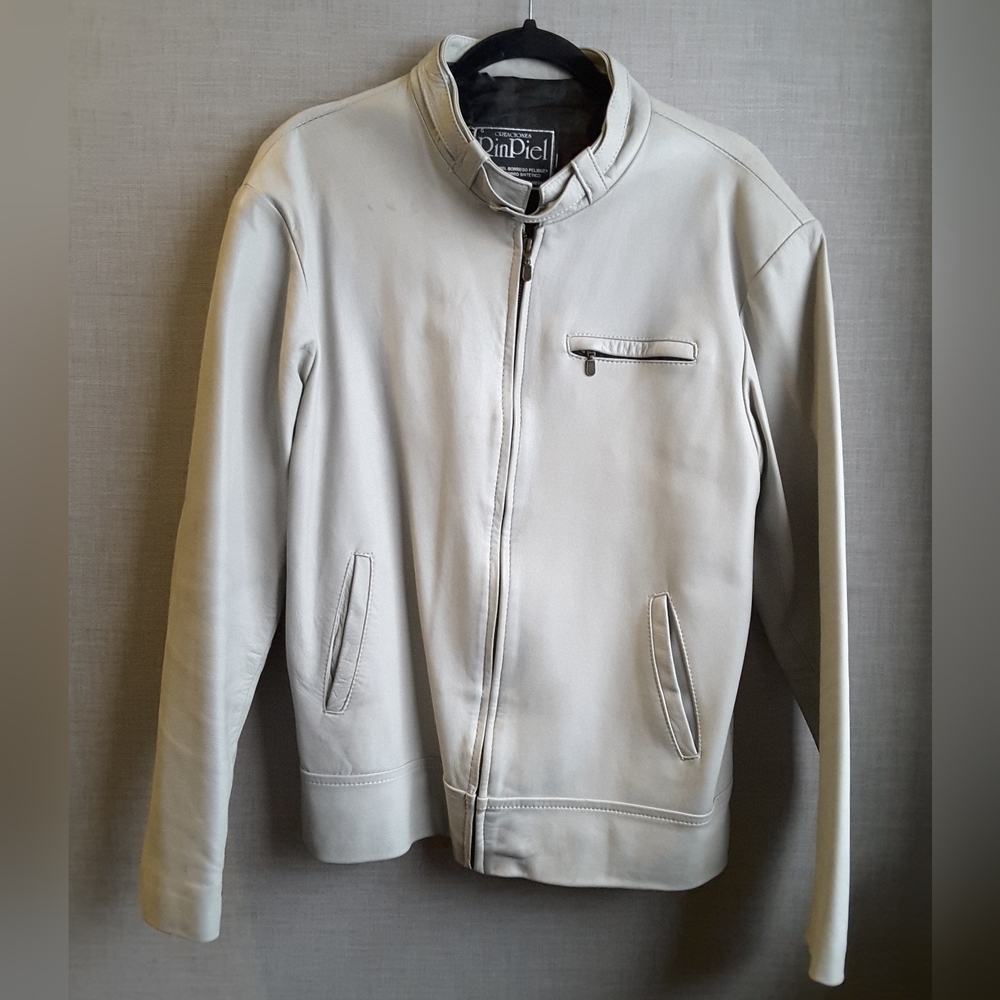 Gray Leather Jacket - image 1